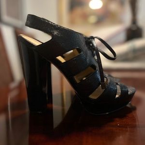 COACH Moreen Open Toe Platform Heels